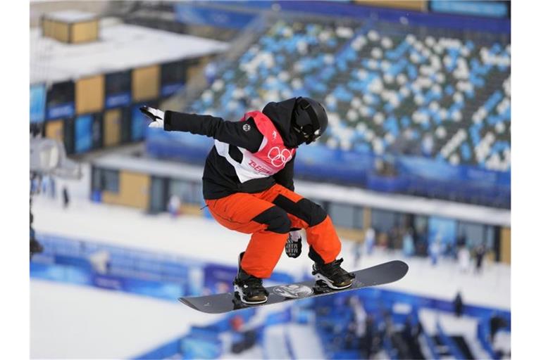 Leilani Ettel erreichte das olympische Halfpipe-Finale. Foto: Lee Jin-Man/AP/dpa