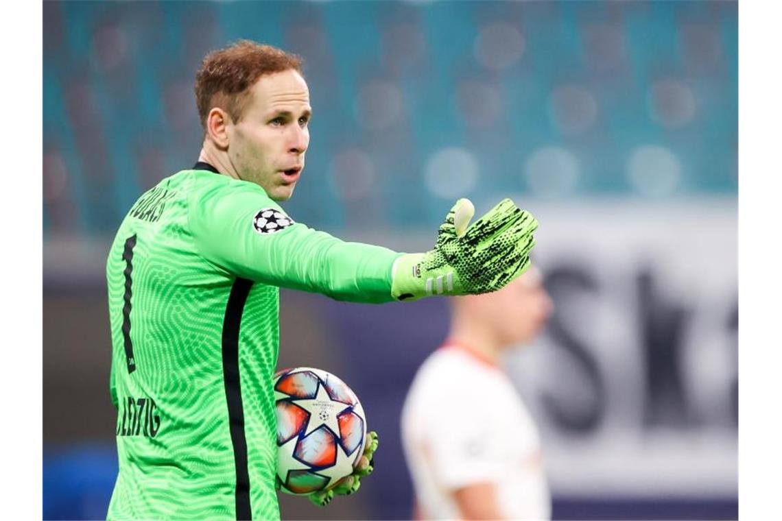 Leipzigs Erfolg hängt auch mit Torwart Peter Gulacsi zusammen. Foto: Jan Woitas/dpa-Zentralbild/dpa