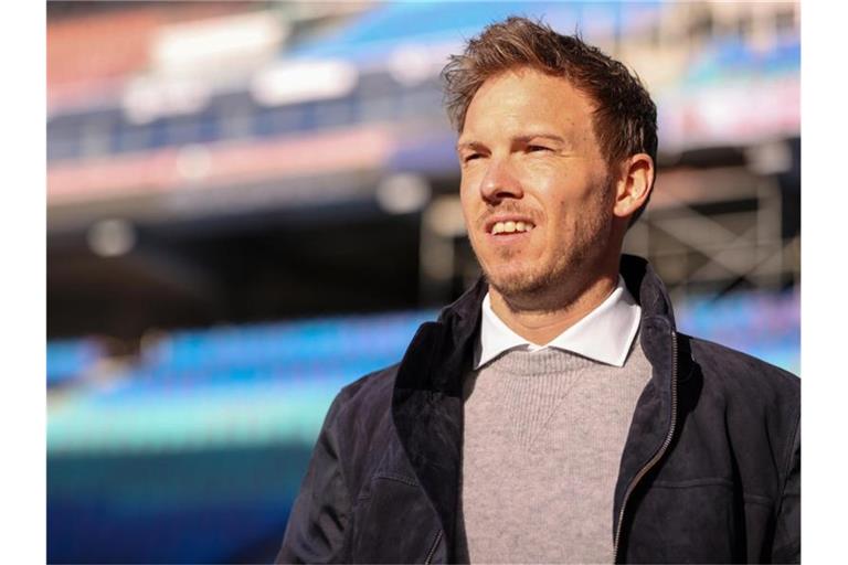 Leipzigs Trainer Julian Nagelsmann trifft auf seinen alten Club Hoffenheim. Foto: Jan Woitas/dpa-Zentralbild/dpa