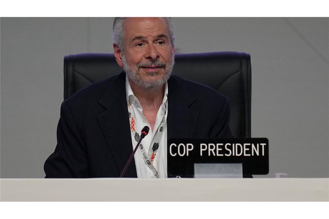 Leitete auch das Abschlussplenum: der brasilianische COP30-Präsident.