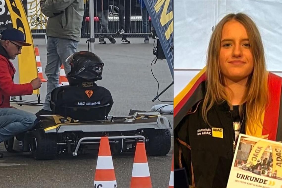 Lena Marks ist in Steißlingen deutsche Meisterin im Kartslalom geworden. Foto: privat
