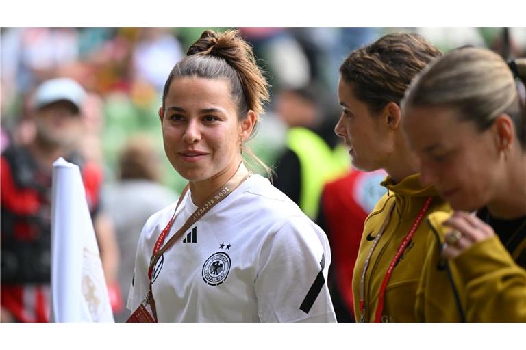 Lena Oberdorf glaubt fest an den Finaleinzug der deutschen Fußballerinnen.