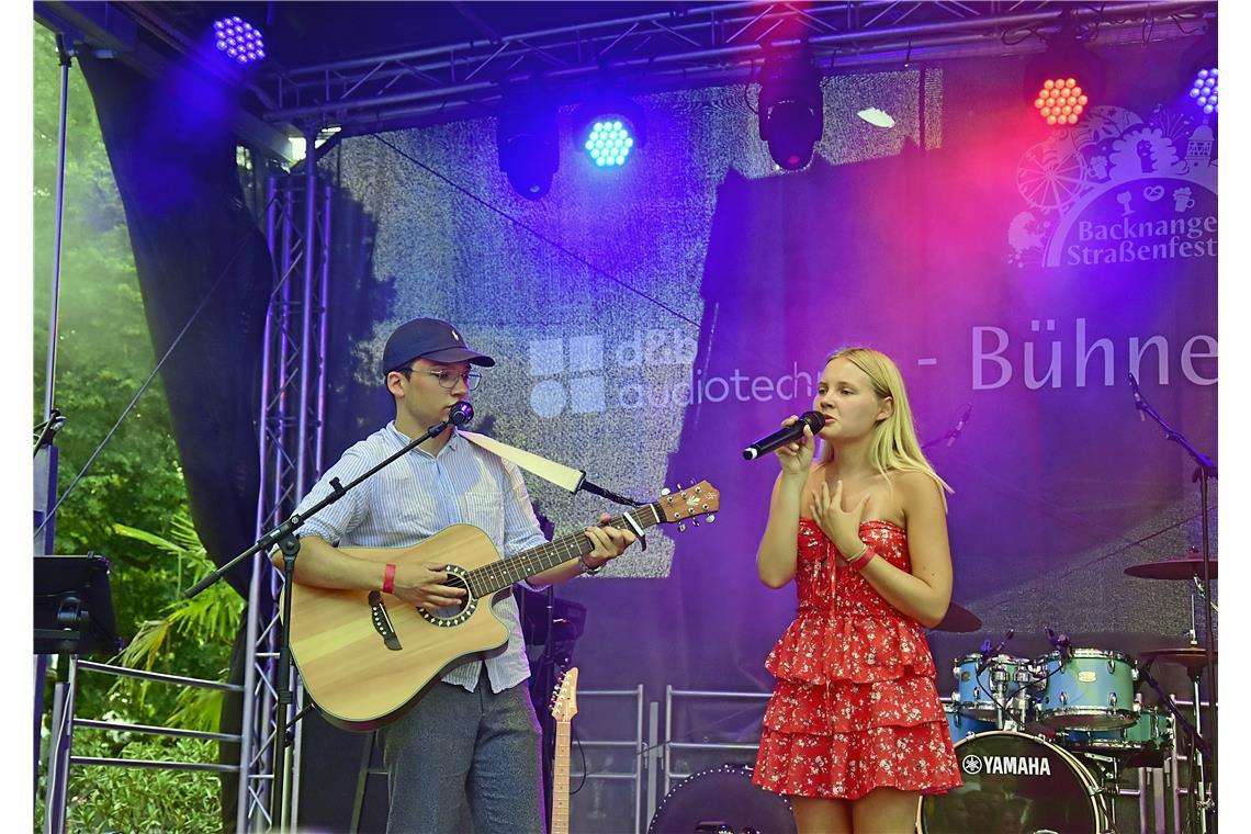 Lena und Joel  aus Amorbach gingen als Nummer 11 an den Start.