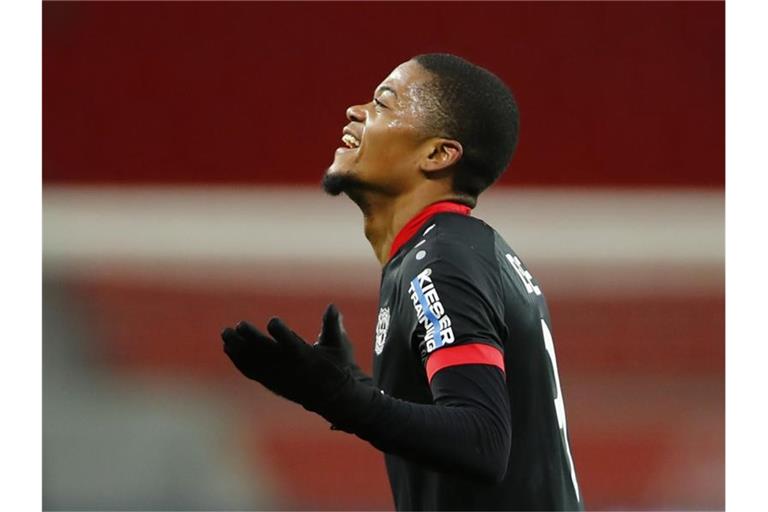 Leon Bailey erzielte die ersten beiden Leverkusener Treffer. Foto: Thilo Schmuelgen/Reuters/Pool/dpa