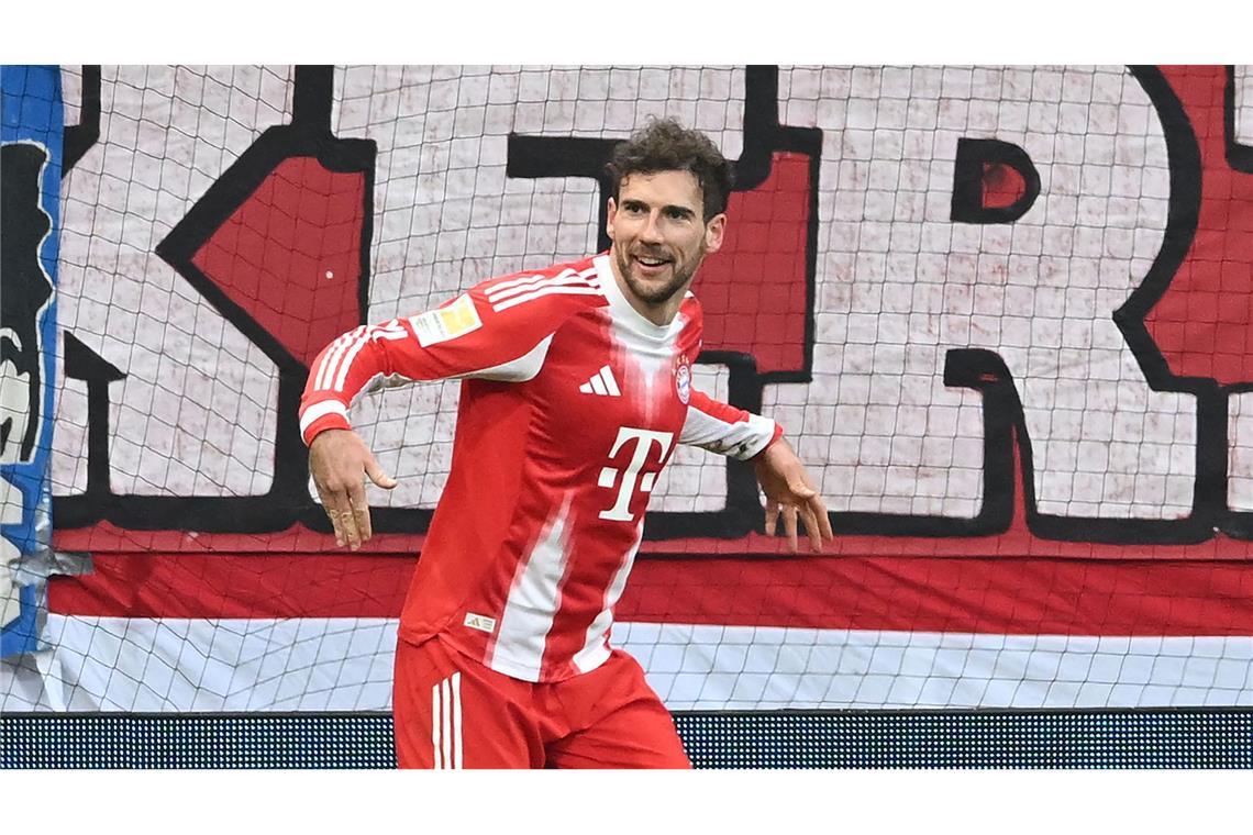 Leon Goretzka nach seinem Tor in Bremen.