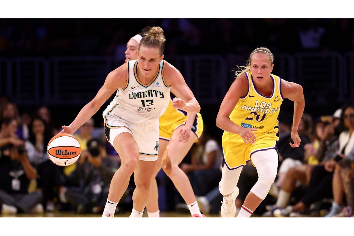 Fiebich über Dildos in WNBA: „Einfach ein bisschen dumm“ Leonie Fiebich hat keinerlei Verständnis für die Störung von WNBA-Spielen durch Sexspielzeug. (Archivbild)