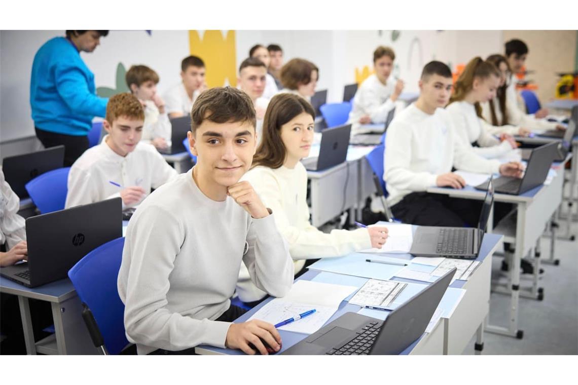 Lernen trotz Beschuss: In der ukrainischen Stadt Saporischschja wurde 2024 die erste Bunker-Schule eröffnet.