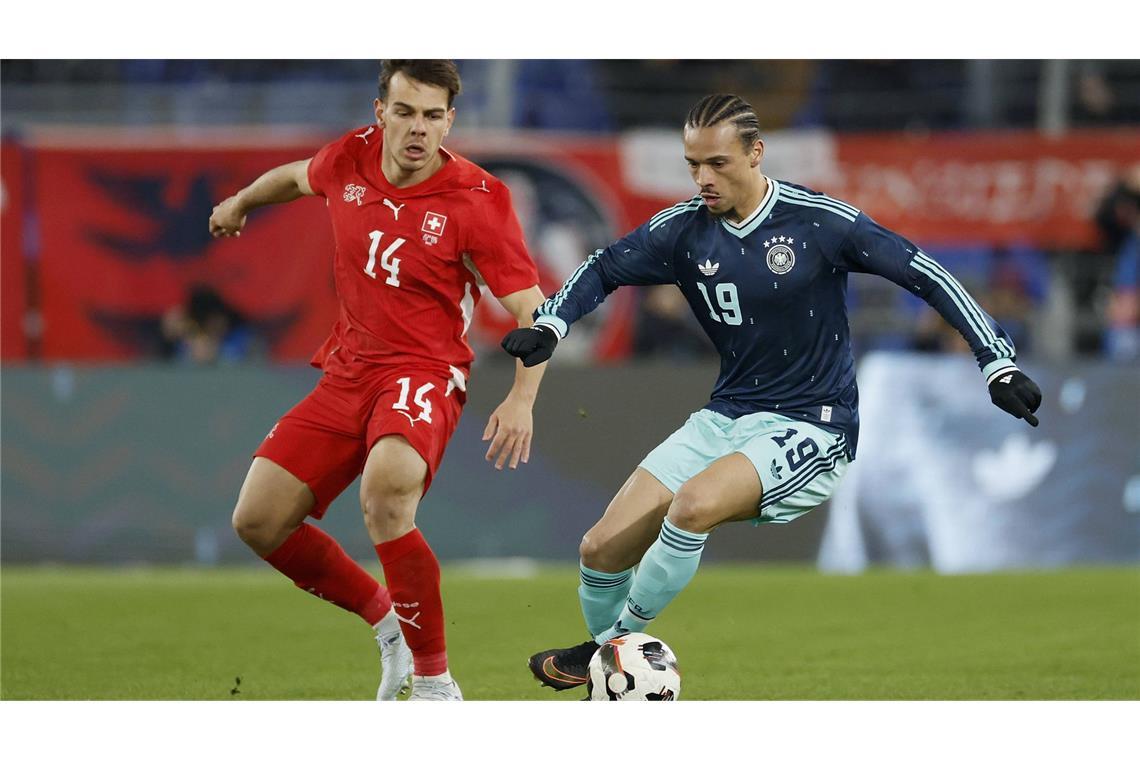 Leroy Sané (rechts) hat gegen die Schweiz nicht überzeugt.