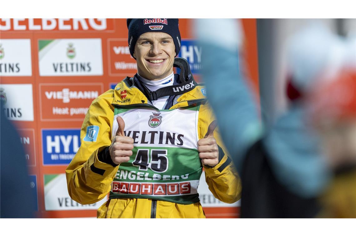 Wer folgt auf Kobayashi? Die Favoriten der Tournee Letztes Jahr Zweiter, diesmal Erster? Olympiasieger Andreas Wellinger.