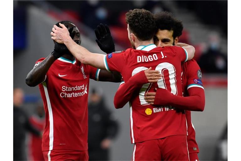 Letztlich problemlos zog der FC Liverpool gegen RB Leipzig ins Viertelfinale der Königsklasse ein. Foto: Marton Monus/dpa