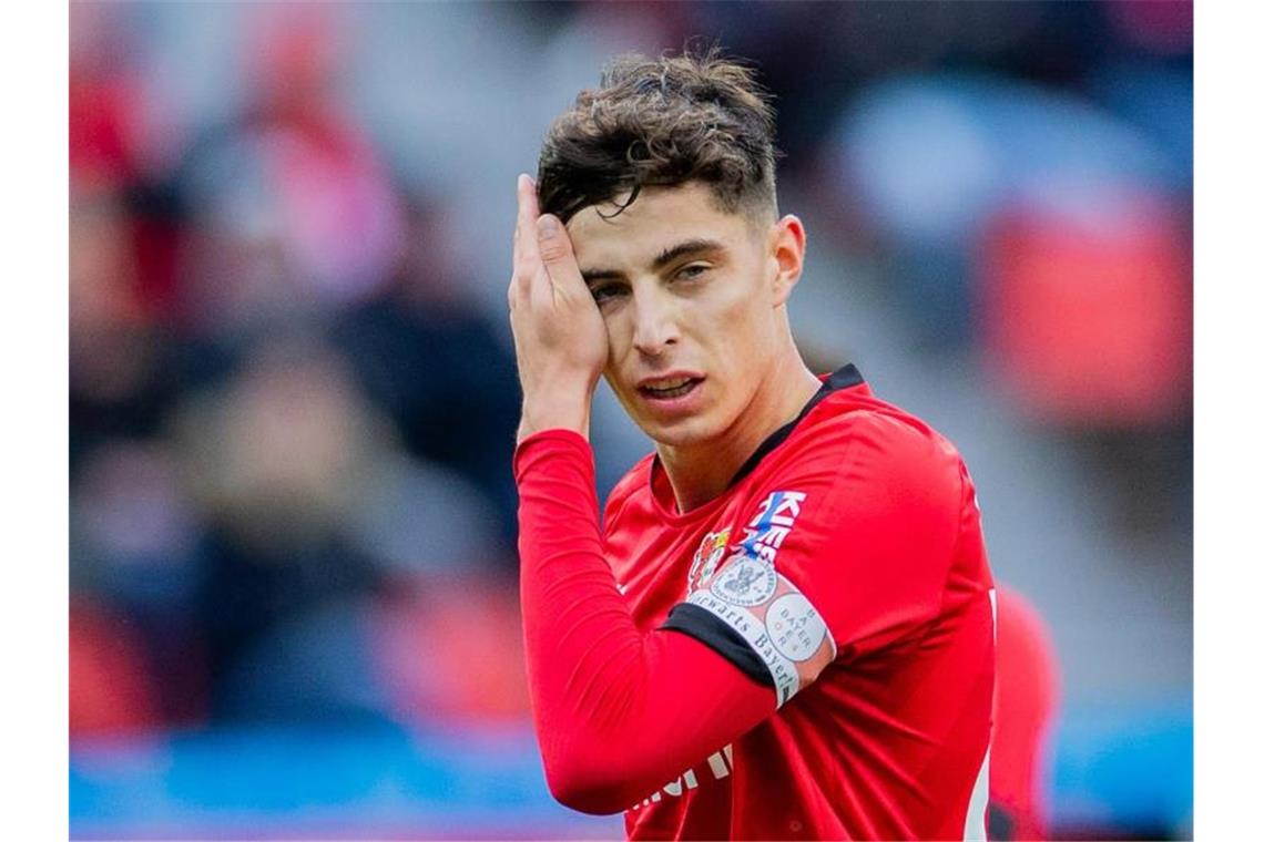 Leverkusens Kai Havertz steht wegen muskulärer Probleme nicht im Kader gegen den FC Bayern. Foto: Rolf Vennenbernd/dpa