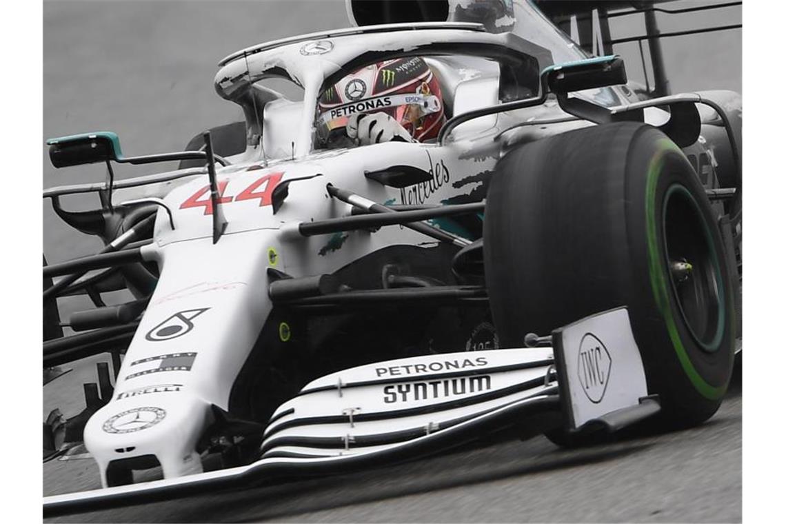 Lewis Hamilton vom Team Mercedes-AMG Petronas bei der Formel-1-Weltmeisterschaft. Foto: Sebastian Gollnow