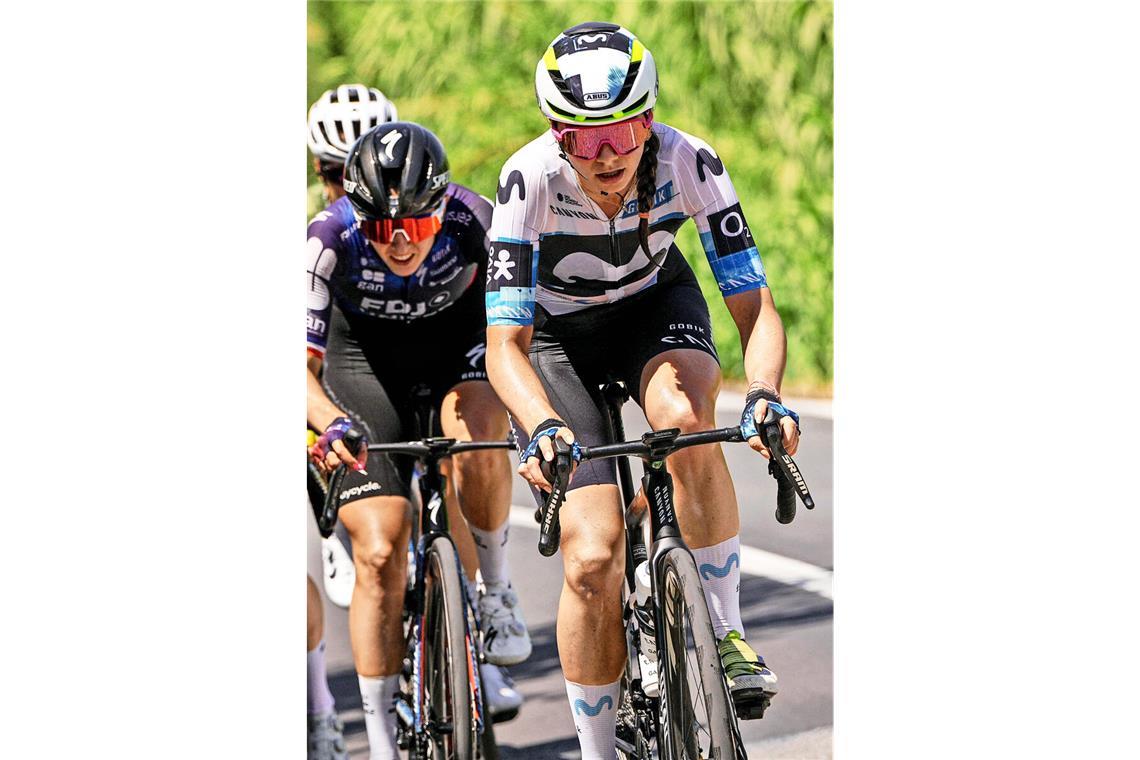 Liane Lippert (re.) will in Stuttgart um den Sieg mitfahren.