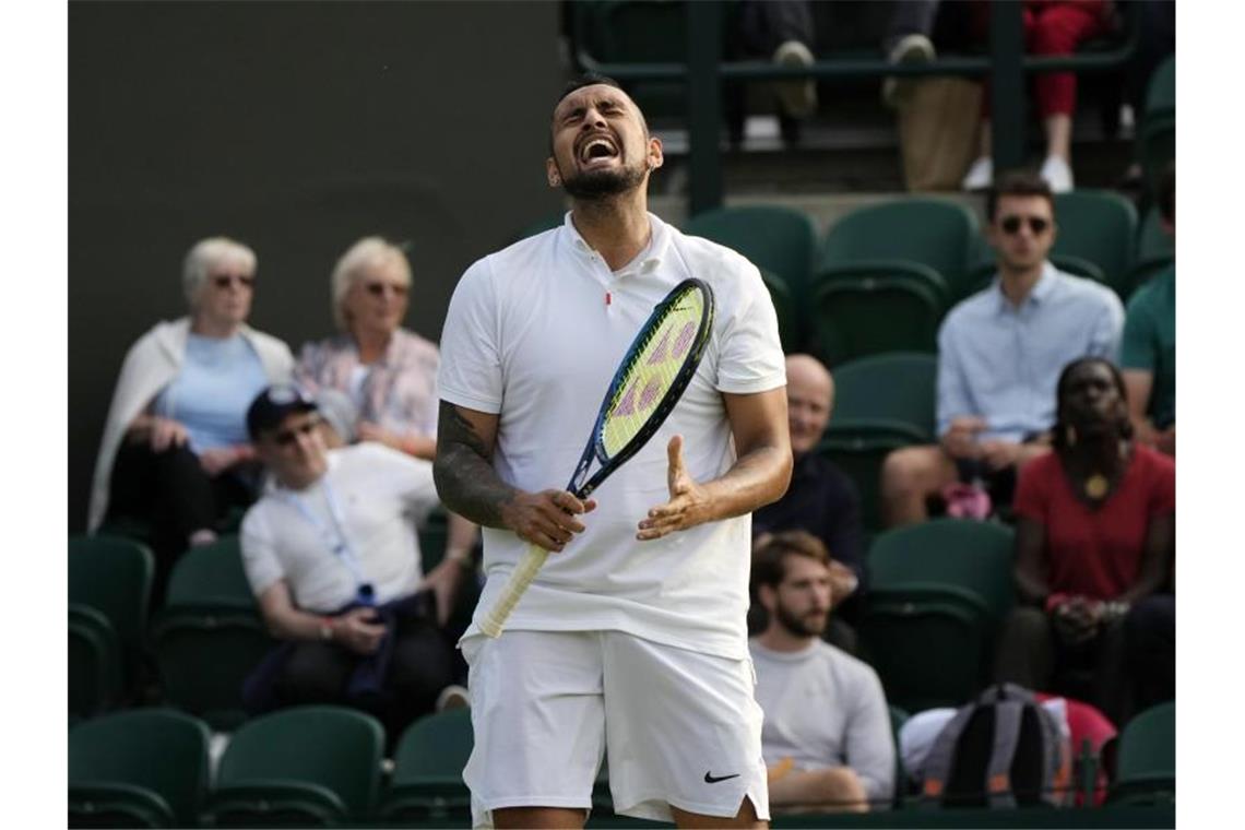 Liebling der Fans ins Wimbledon: Nick Kyrgios. Foto: Alastair Grant/AP/dpa