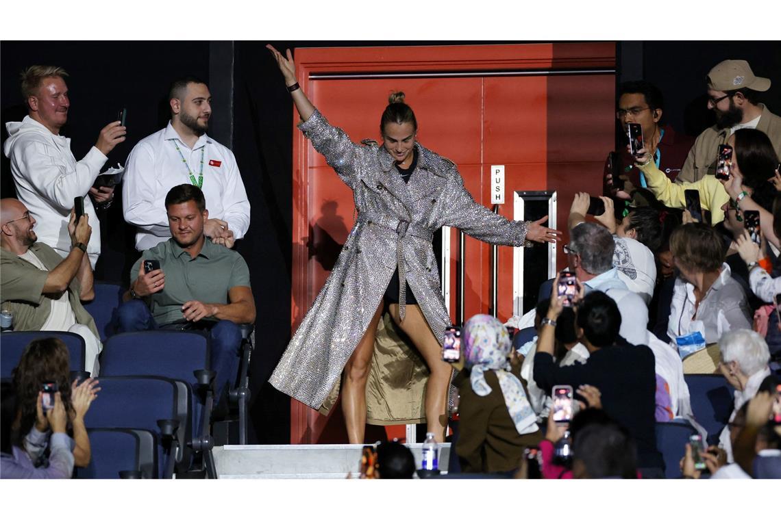 Liebt den großen Auftritt: Aryna Sabalenka