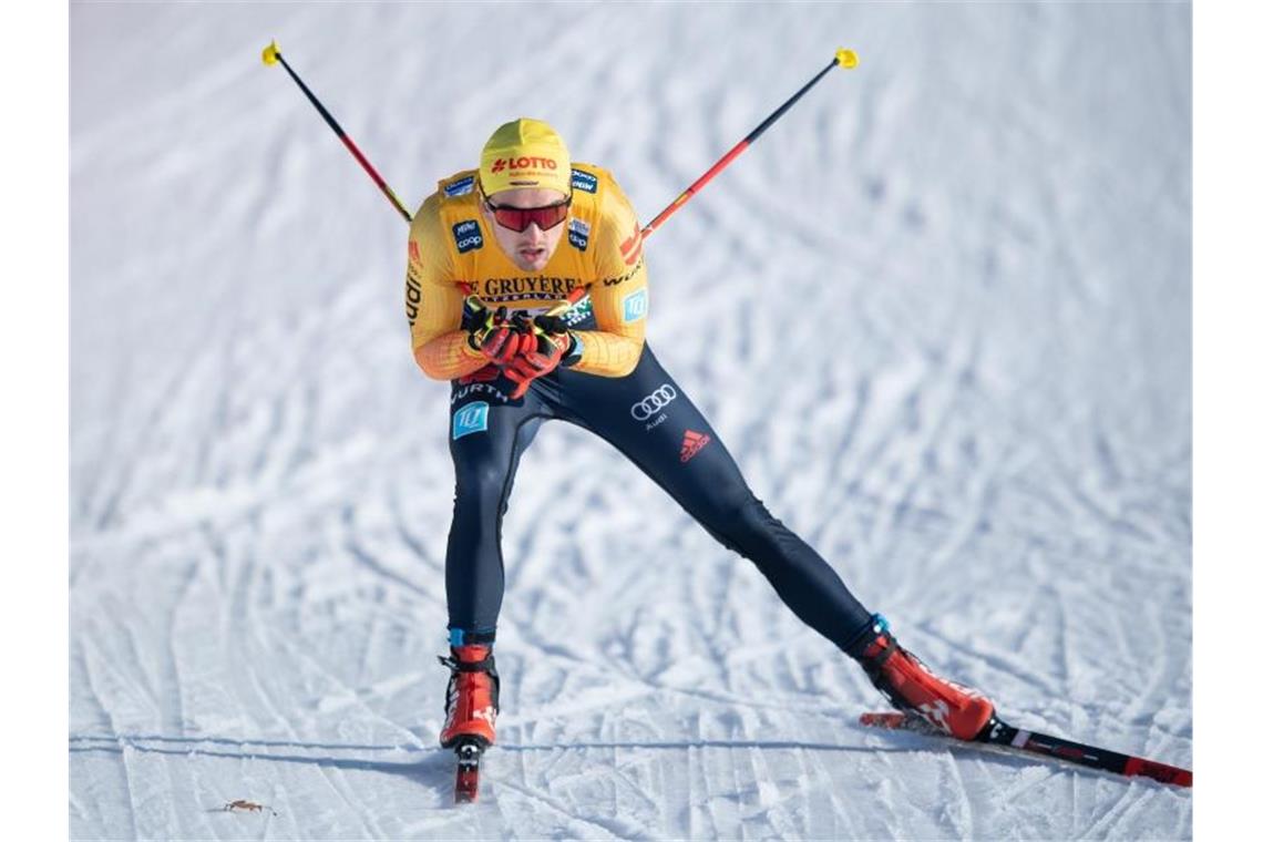 Hennig stürmt aufs Langlauf-Podest - Zweite im Massenstart Lief im Massenstart in die Top-10: Janosch Brugger. Foto: Sebastian Kahnert/dpa-Zentralbild/dpa