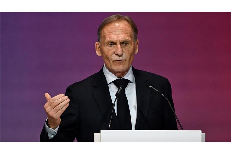 Ligapräsident Hans-Joachim Watzke: mahnende Worte beim DFL-Neujahrsempfang.
