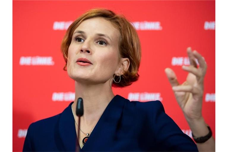 Linke-Chefin Katja Kipping: „Der Sozialstaat braucht mehr als ein Update, er braucht ein neues Betriebssystem.“. Foto: Bernd von Jutrczenka/dpa
