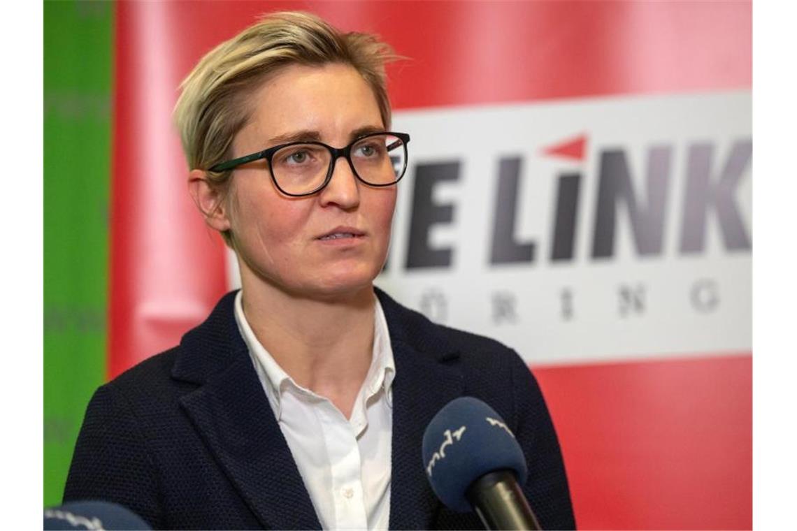 Linke gibt „Projektregierung“ mit der CDU kaum Chancen Linke-Fraktionschefin Susanne Hennig-Wellsow. Foto: Michael Reichel/dpa/Archivbild