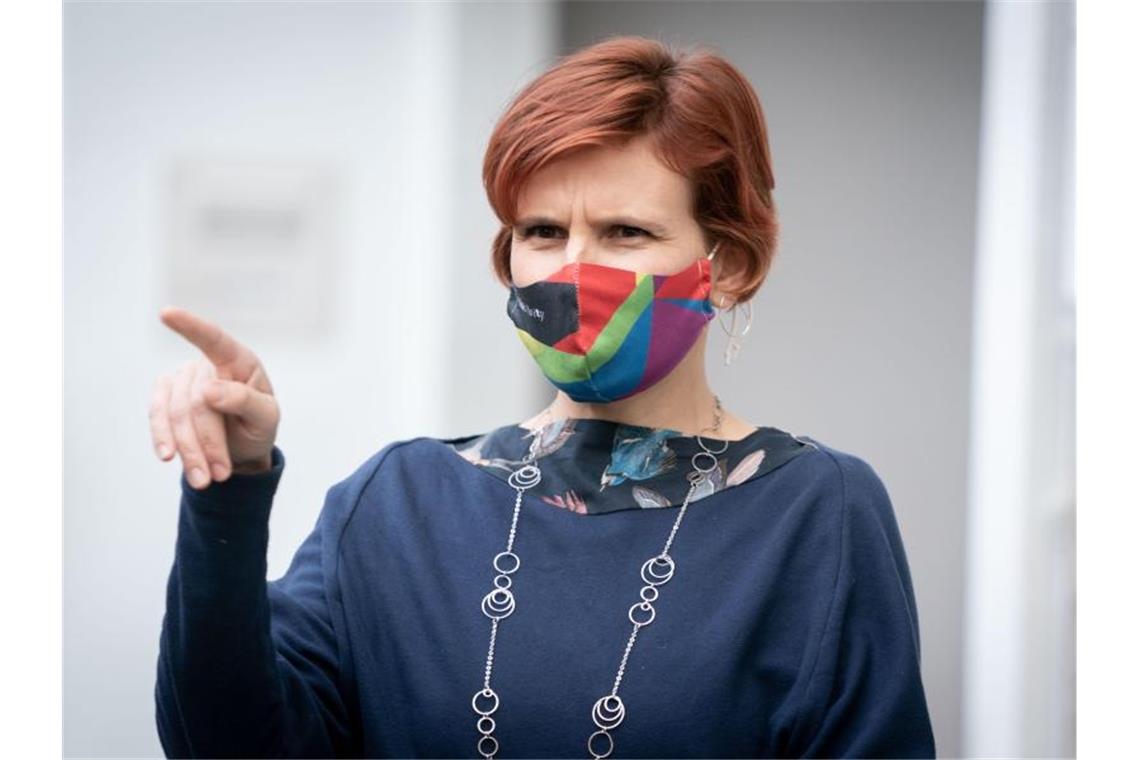 Linken-Chefin Katja Kipping erwartet wegen Corona ein „Comeback der sozialen Frage“. Foto: Kay Nietfeld/dpa