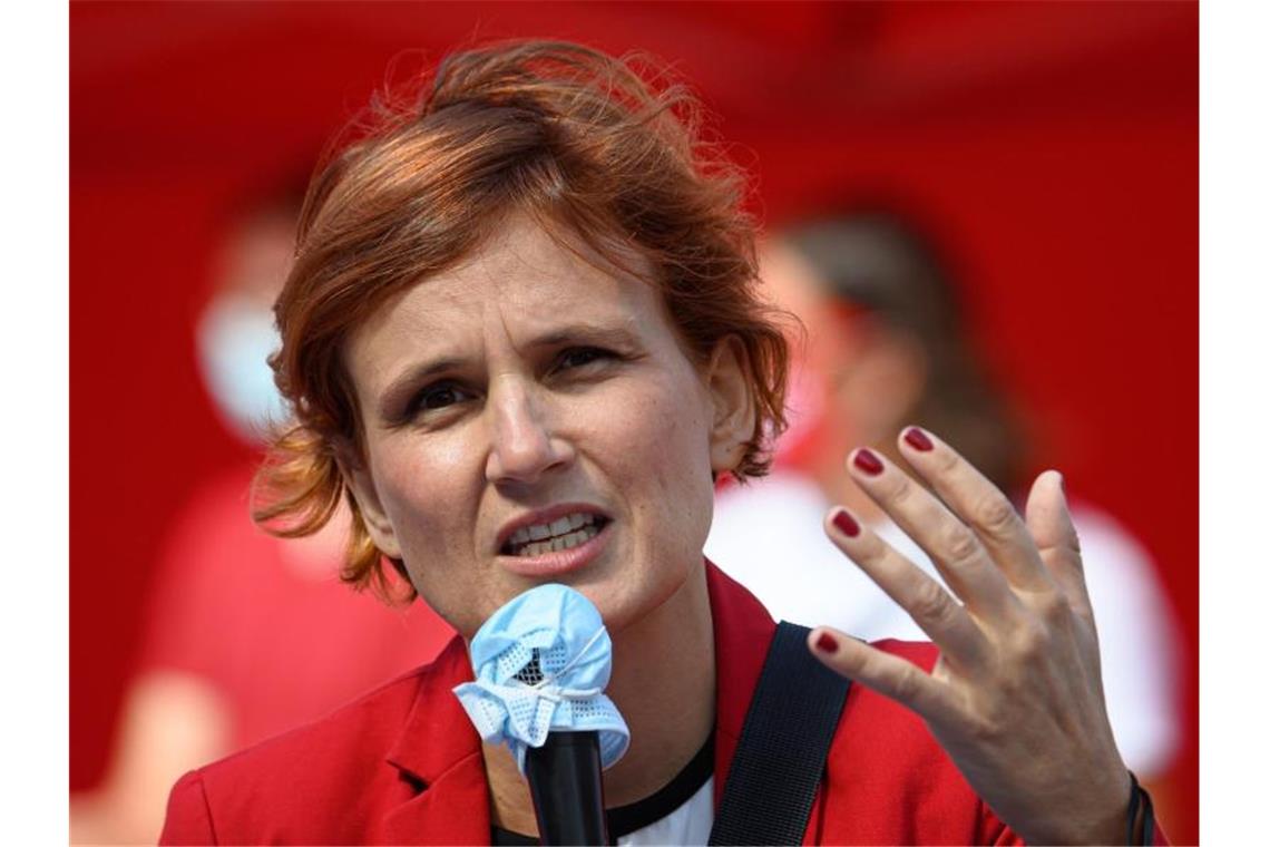 Linken-Chefin Katja Kipping will nicht erneut als Parteivorsitzende der Linken antreten. Foto: Robert Michael/dpa-Zentralbild/dpa