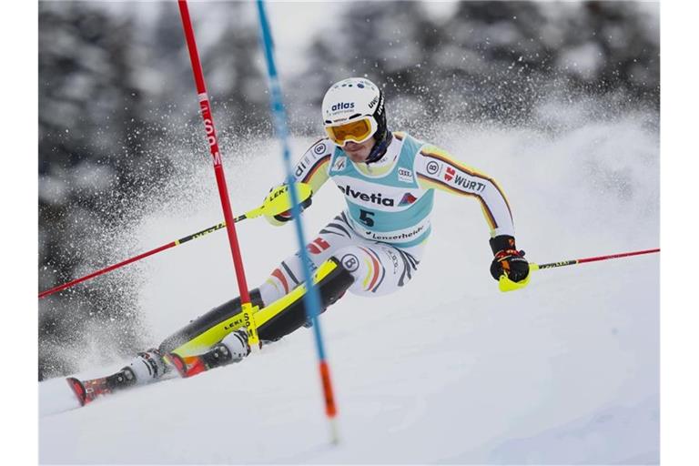 Linus Straßer beim letzten Weltcup-Rennen der Saison in Lenzerheide. Foto: Gabriele Facciotti/AP/dpa