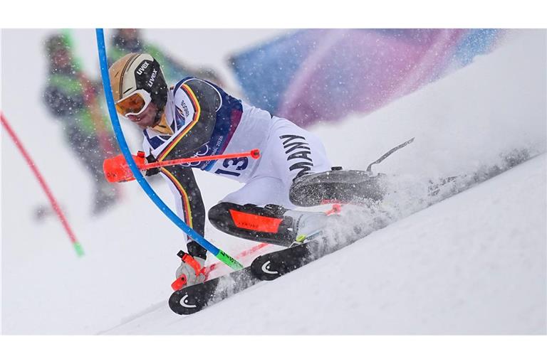 Linus Straßer hat im Olympia-Slalom nur noch geringe Medaillenchancen.