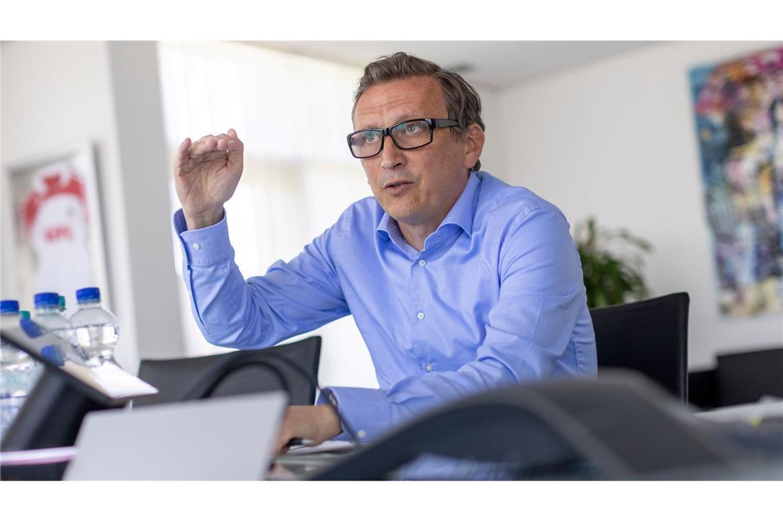 Lionel Souque ist Vorstandsvorsitzender der Rewe-Gruppe. (Archivbild)