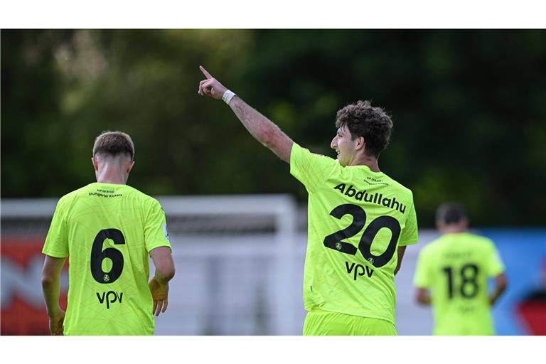 Lirijon Abdullahu konnte in Unterhaching  über einen Treffer für die Kickers-A-Junioren.     
Foto: Imago/Ulmer II