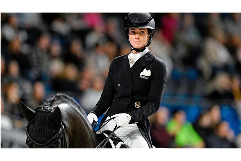Lisa Müller reitet auf dem 14-jährigen d’Avie.