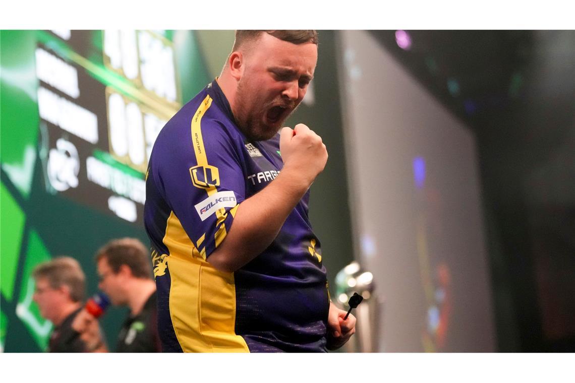 Fäuste und Tränen: Littler mit 17 Jahren Darts-Weltmeister Littler krönt seine Saison mit dem WM-Titel.