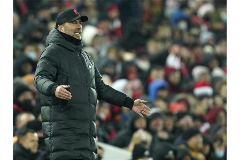 Liverpools Coach Jürgen Klopp hat sich kritisch zu den Spielen über die Weihnachtsfeiertage geäußert. Foto: Jon Super/AP/dpa