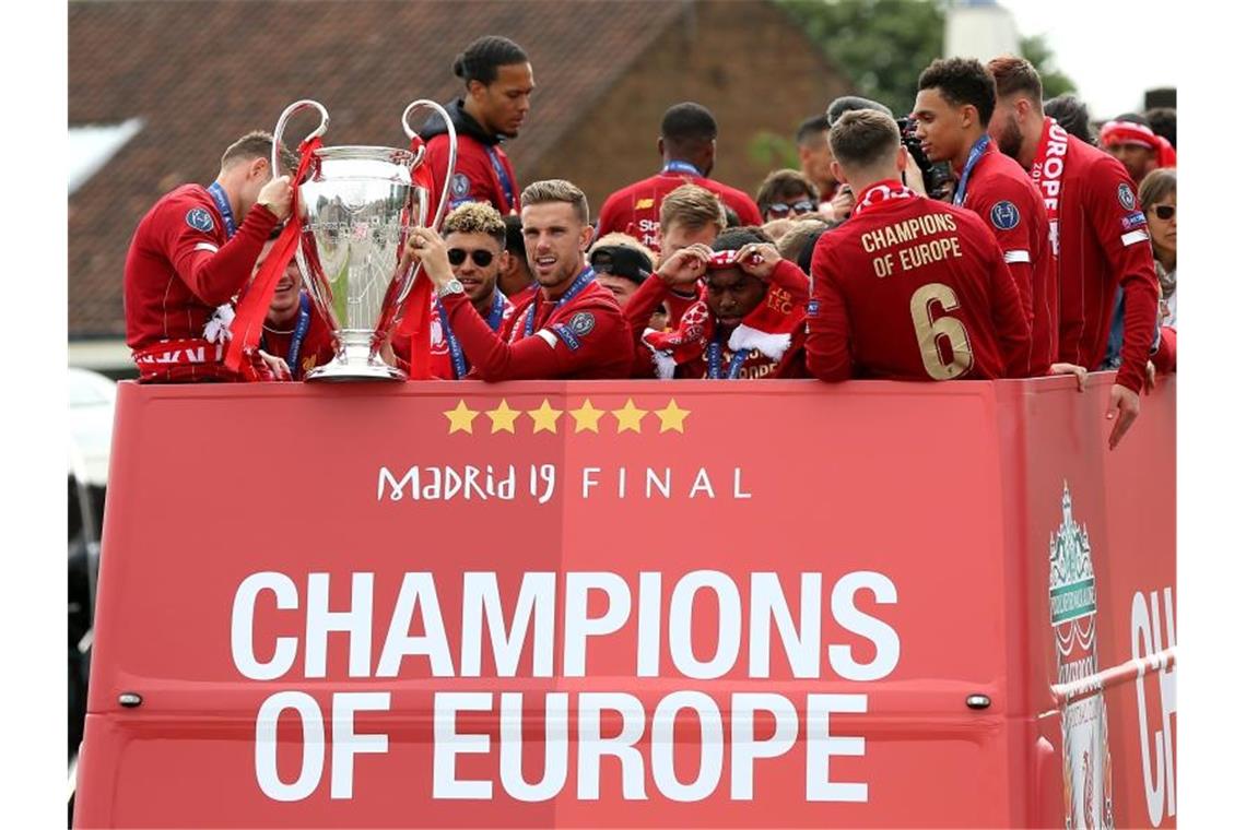 Großer Empfang in Liverpool für Klopp-Team