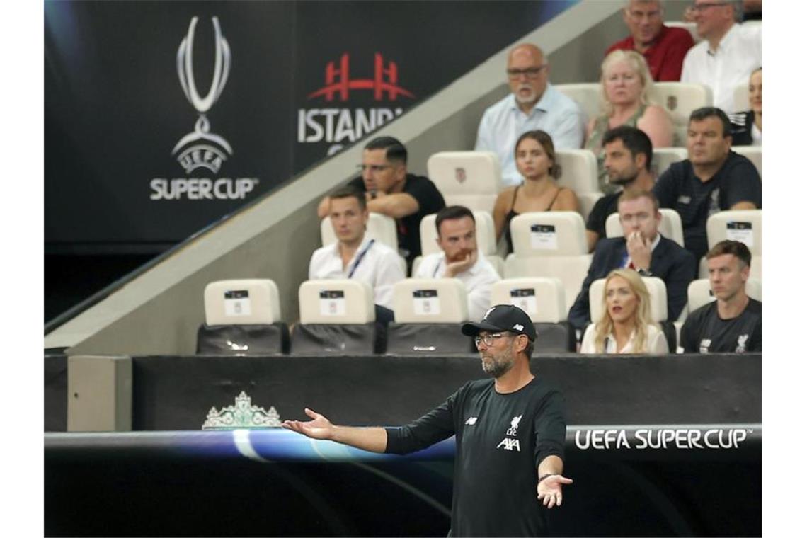 Liverpools Trainer Jürgen Klopp hadert mit der Abseitsregel. Foto: AP