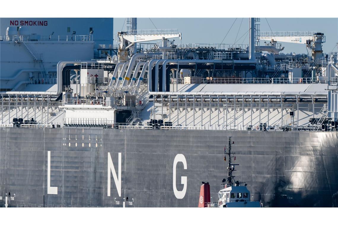 LNG-Tanker vor Rügen.