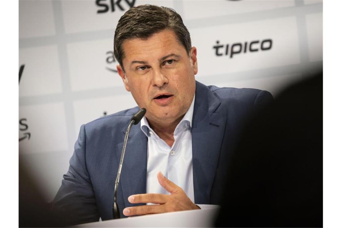 „Taskforce Zukunft Profifußball“: Auftakt „konstruktiv“ Lobt vorab den „breitgefächerten Dialog über Grundsatzthemen des deutschen Profifußballs“: Christian Seifert, DFL-Geschäftsführer. Foto: Frank Rumpenhorst/dpa