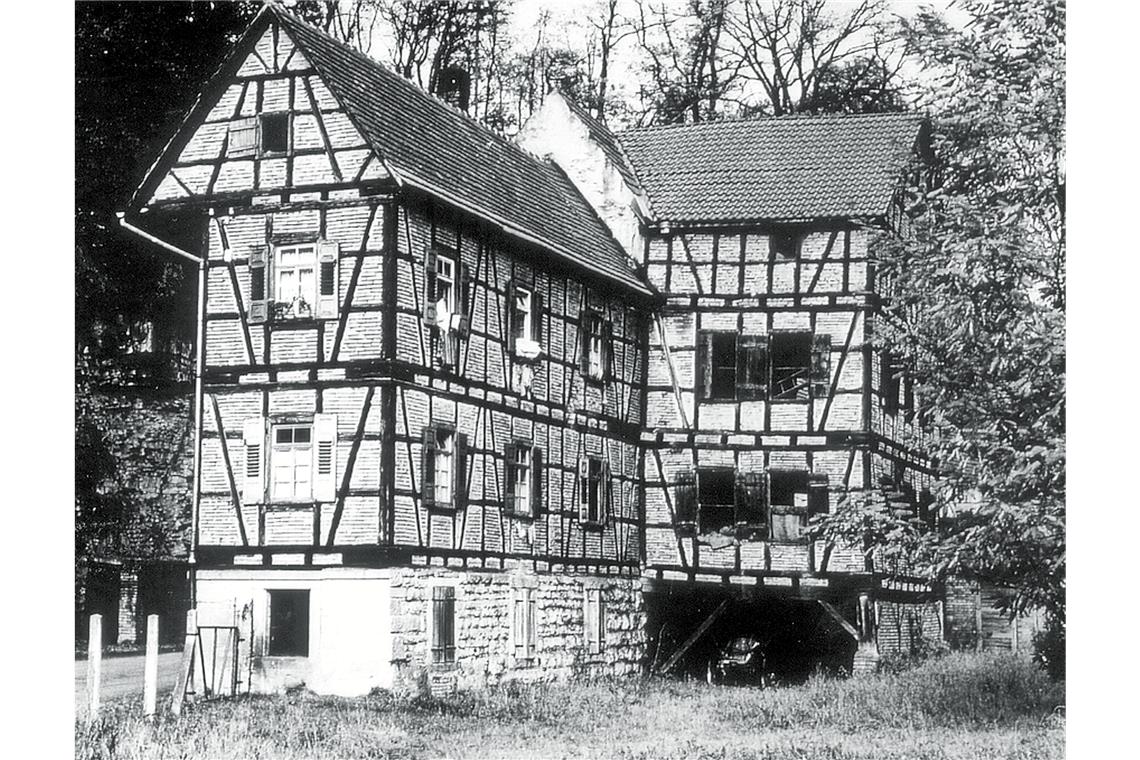 Lohmühle Winter in der Fabrikstraße in den 1970er-Jahren.