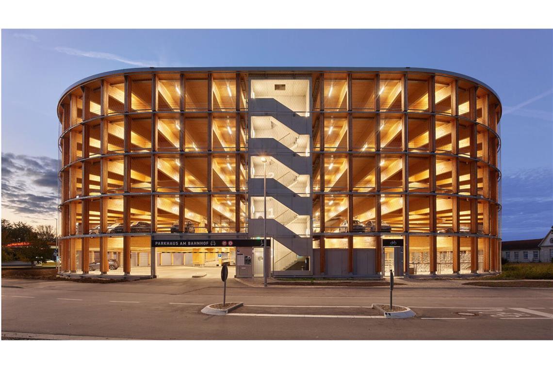 Longlist: Holzparkhaus Wendlingen am Neckar von herrmann+bosch architekten aus Stuttgart.