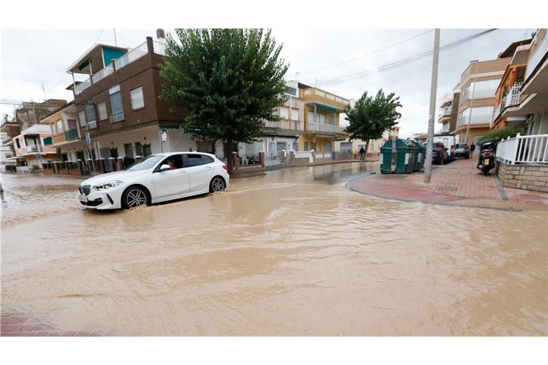 Los Alcázares: In dem Küstenort kam es zu schweren Überschwemmungen aufgrund der starken Regenfälle.