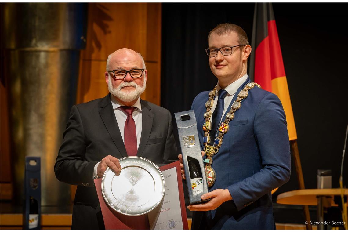 Lothar Buchfink beim Neujahrsempfang der Stadt Backnang im Backnanger Bürgerhaus