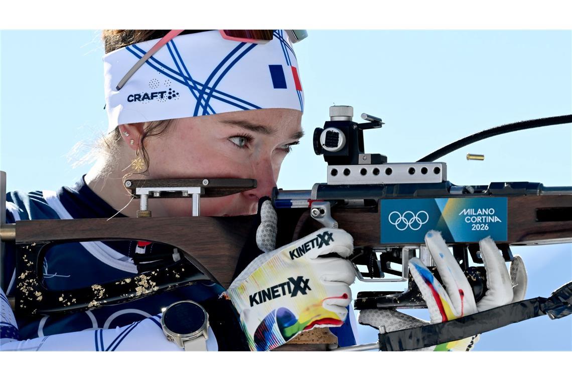 Lou Jeanmonnot holt sich ihre erste Kristallkugel der Saison, aber knapp. (Archivbild)