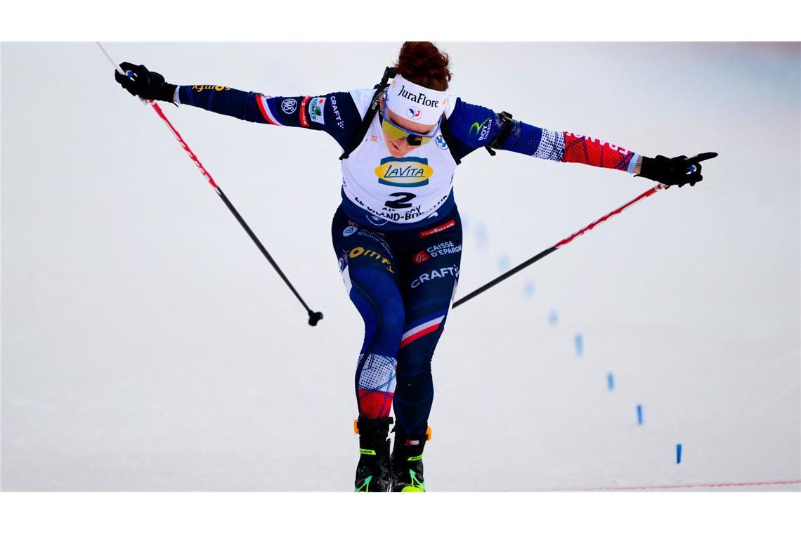 Lou Jeanmonnot ließ die heimischen Fans jubeln.