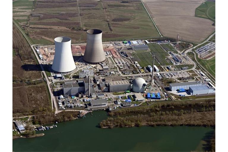 Luftbild des Kernkraftwerks Philippsburg. Foto: Uli Deck/dpa/Archivbild