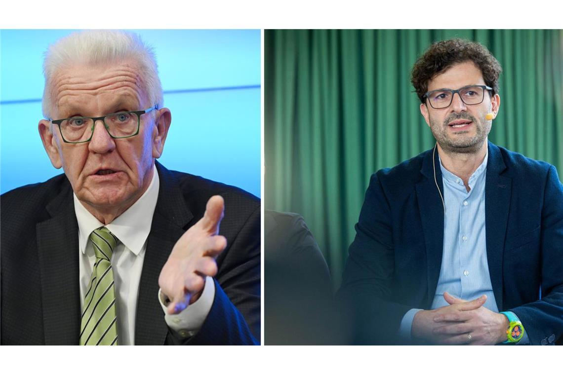 Pantisano kritisiert Kretschmann: „Bezug zu Menschen verloren“ Luigi Pantisano (rechts) kritisierte Winfried Kretschmann (links) für dessen Forderung nach mehr Arbeit. .