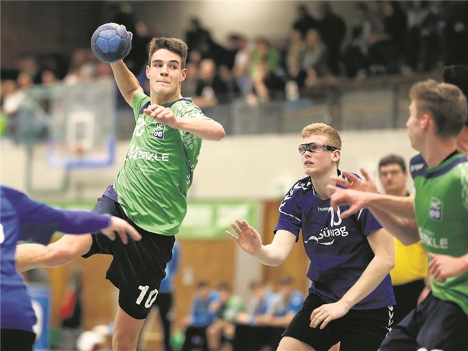 Lukas Rauh erzielte den Siegtreffer für die A-Jugend des HCOB. Foto: A. Becher