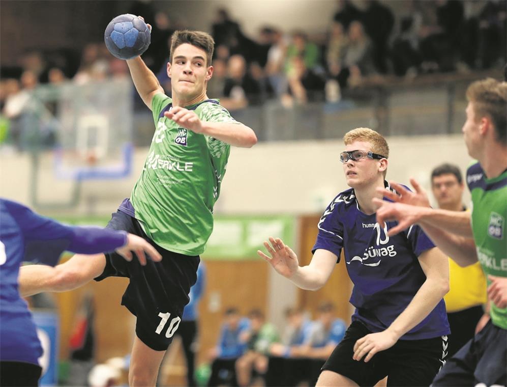 Lukas Rauh erzielte den Siegtreffer für die A-Jugend des HCOB. Foto: A. Becher