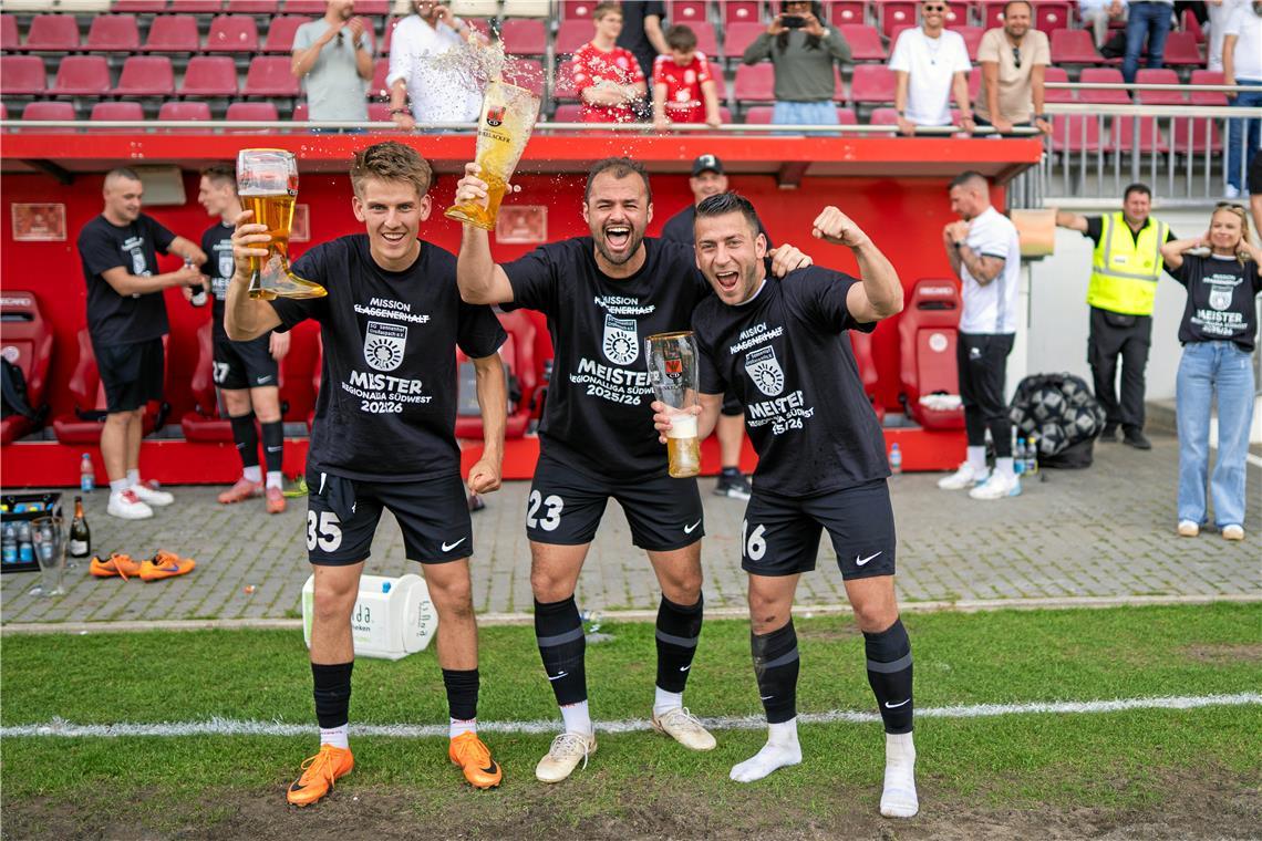Lukas Stoppel, Fabian Eisele und Marius Kunde (von links). 