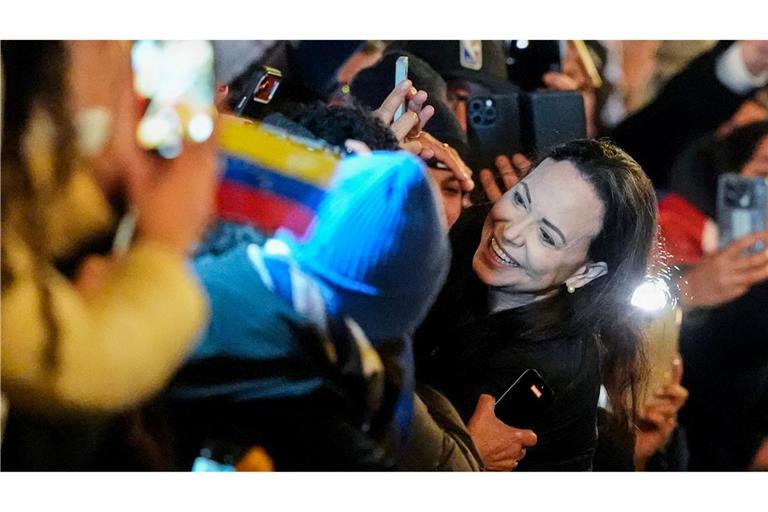 Machado traf in der Nacht in Oslo ein.