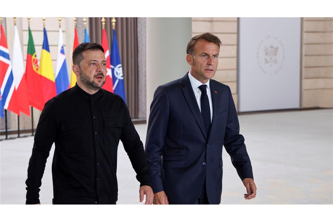 Macron treibt die Pläne für Sicherheitsgarantien für die Ukraine voran.