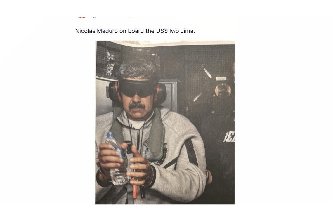 Maduro war nach seiner Gefangennahme zunächst auf einem Kriegsschiff nach Guantánamo gebracht und dann in die USA geflogen worden.